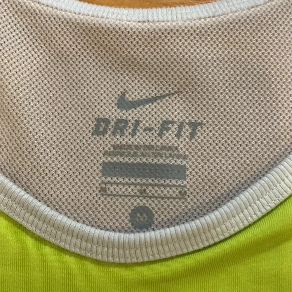Nike DriFit Two Toned Tank Green/Grey - Picture 3 of 4